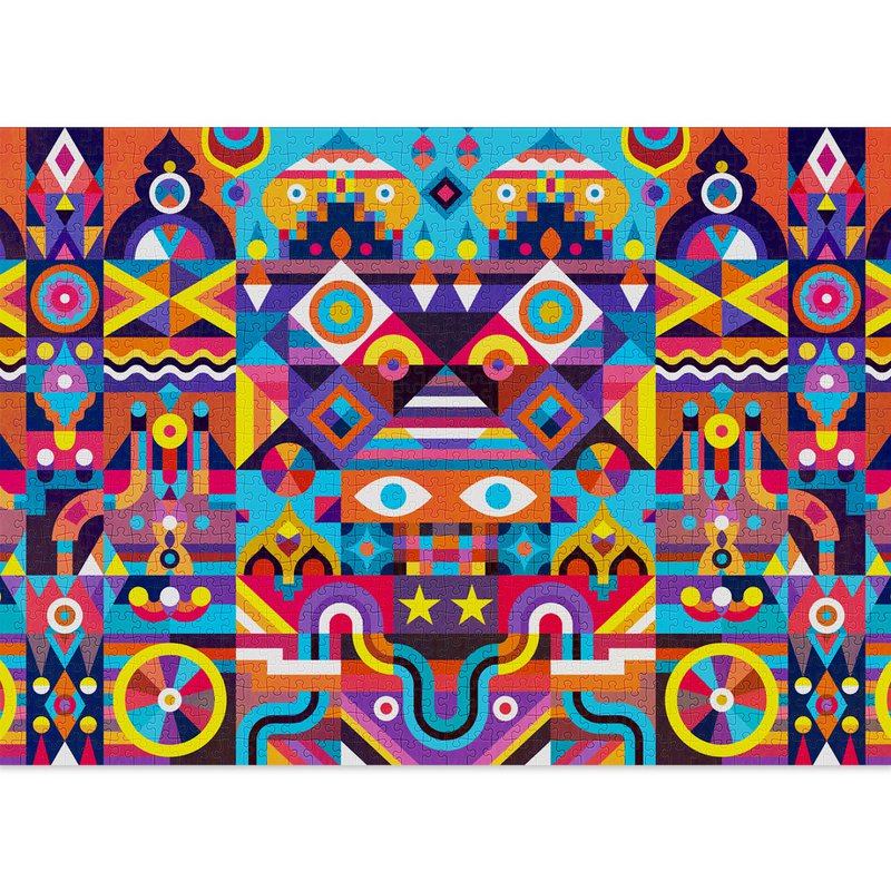 Symmetri Jigsaw Puzzle (1000 brikker)