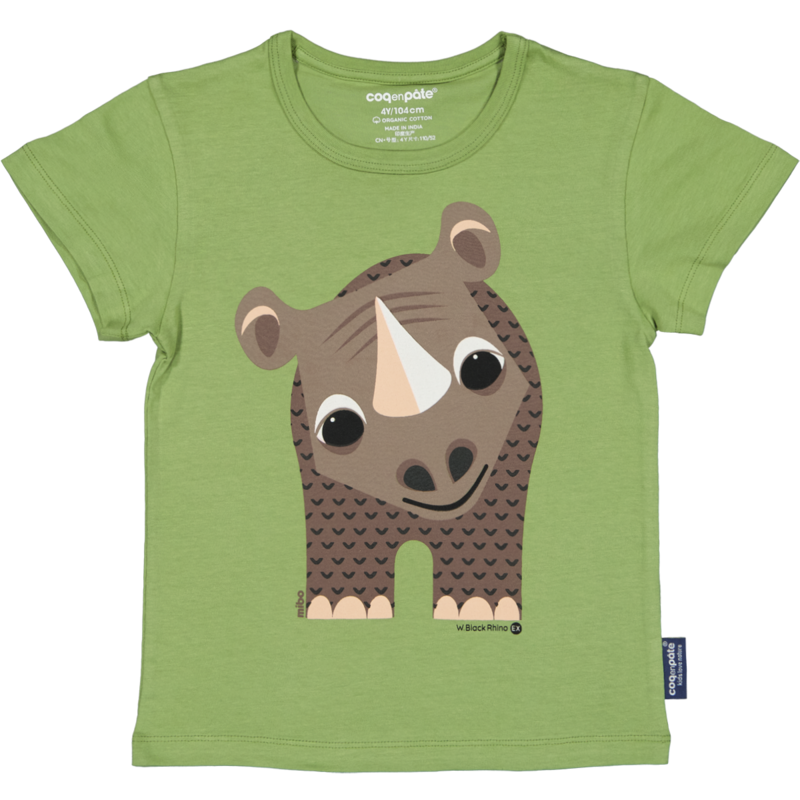 T-shirt enfant manches courtes Bio Rhinoceros