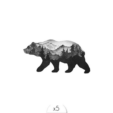 Temporary tattoo: Bear