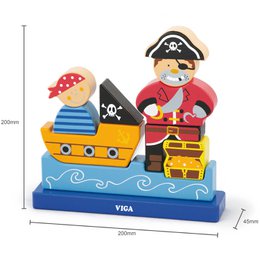 Magnetisches 3D-Puzzle - Pirat