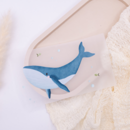 Iron-on whale patch children's shirt Wale Island - decorate gift shirt