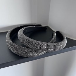 Midnight Pavé Crystal Padded Headband