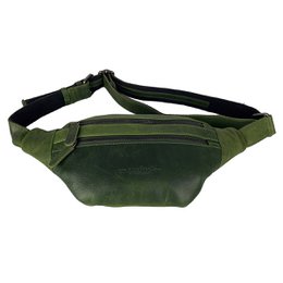 Taljetaske Læder - Fanny Pack Læder - Pouch Taske i 6 farver læder - Læder Belly Bag - Unisex model