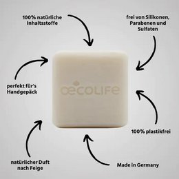 oecolife solid shampoo argan oil & fig