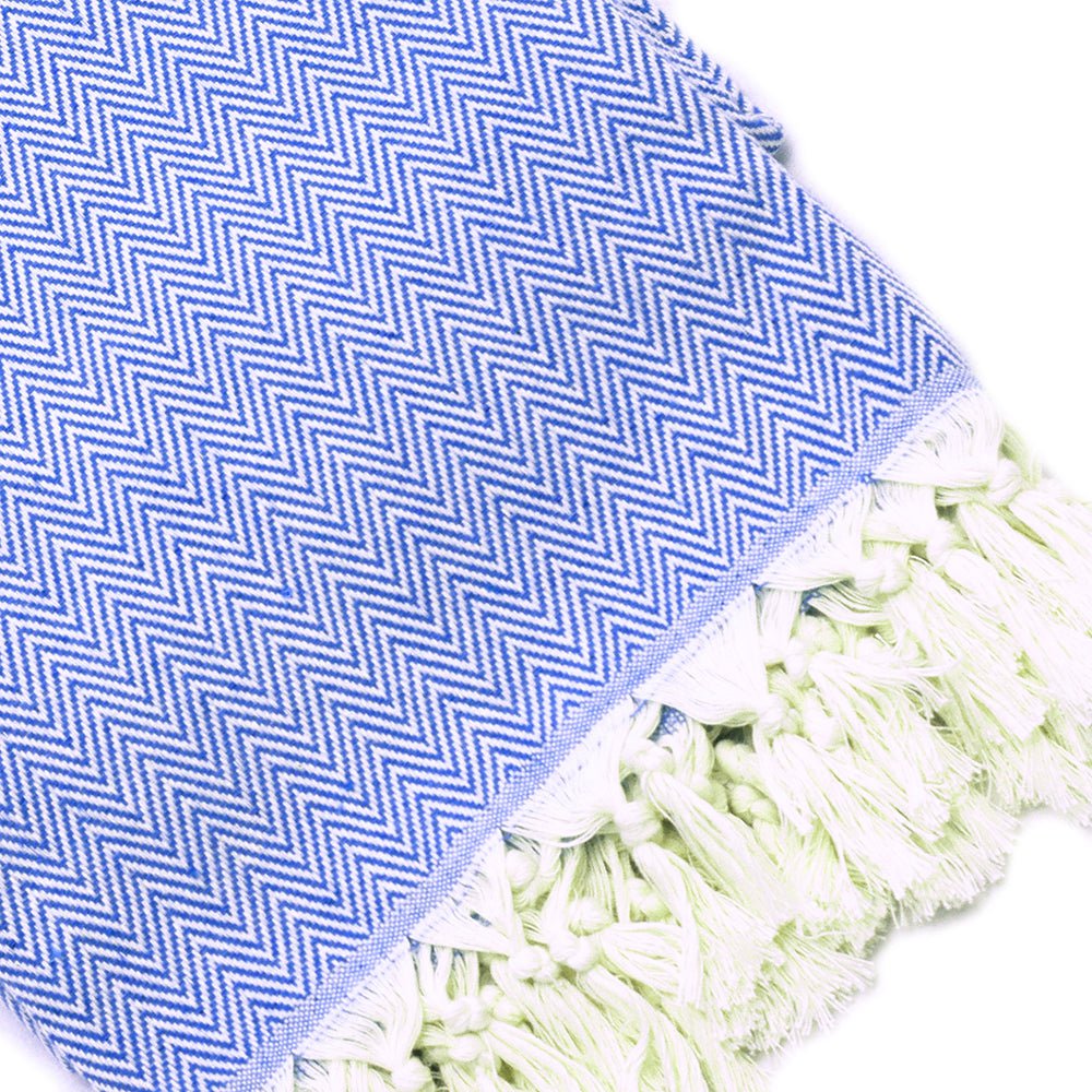 Sax Blue 200 cm x 260 cm 100% Cotton