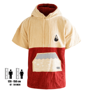 Poncho Dunas, cotton velor