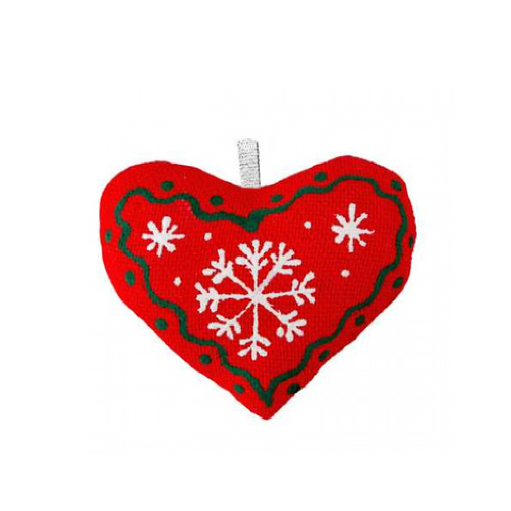 Weihnachtsherz mit Schneeflocken
