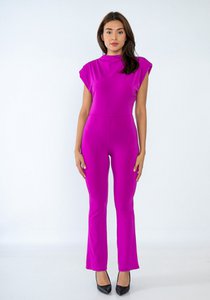 Lange combinaison of jumpsuit met aparte ruguitsnijding