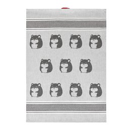 Kitchen Towel Hamster Grey Cotton