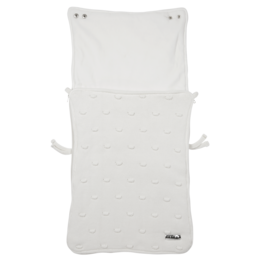 Footmuff Knots velvet Offwhite