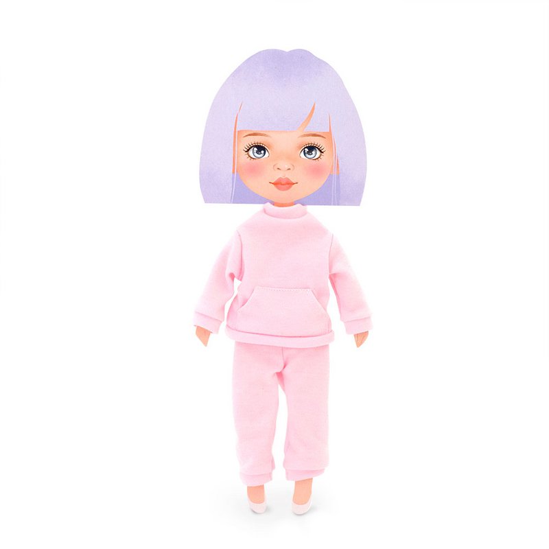 Soft toy, Sweet Sisters - Clothing set: Pink Tracksuit (35cm)