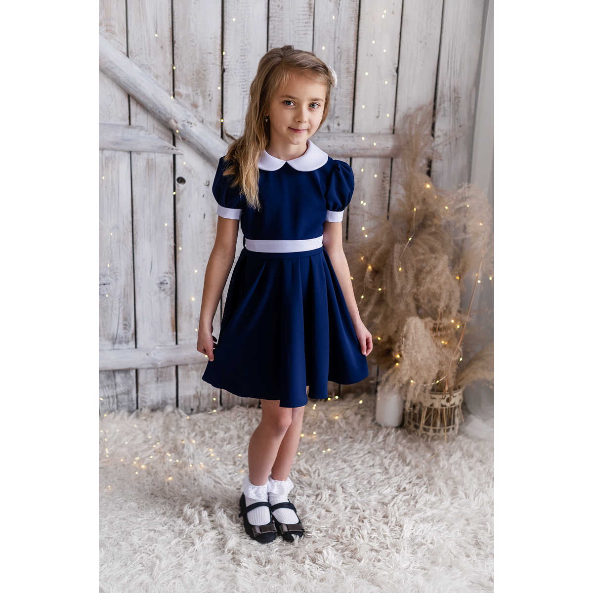 Eliza classic navy dress for girls