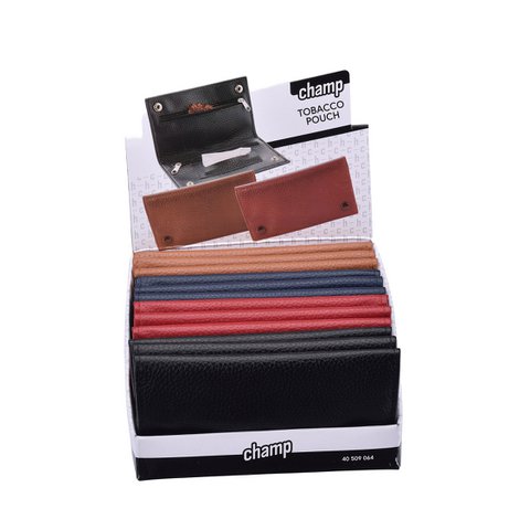 Display of 12 smoker pouches