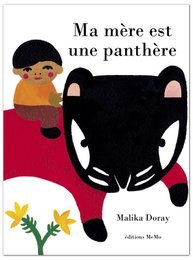 A children's picture book titled "Pouet!" by Claire Garralon, featuring a whimsical illustration of a bird-like creature on a beach.
