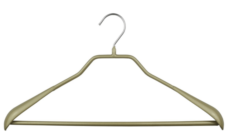 Clothes hanger Bodyform LS, glitter gold, 42 cm