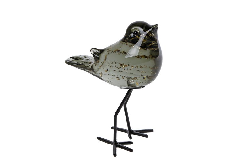 Sculpture bird "Finch" on/foot