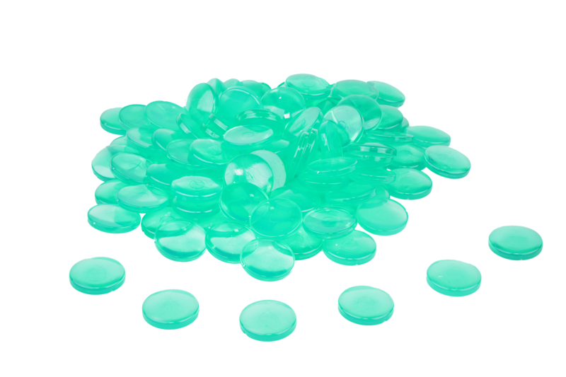 WISSNER® 100 Muggelsteine ø 20 mm, Rote Nuggets aus RE-Plastic, Bruchsicher & Robust, zum Basteln, Lernen und Dekorieren Copy