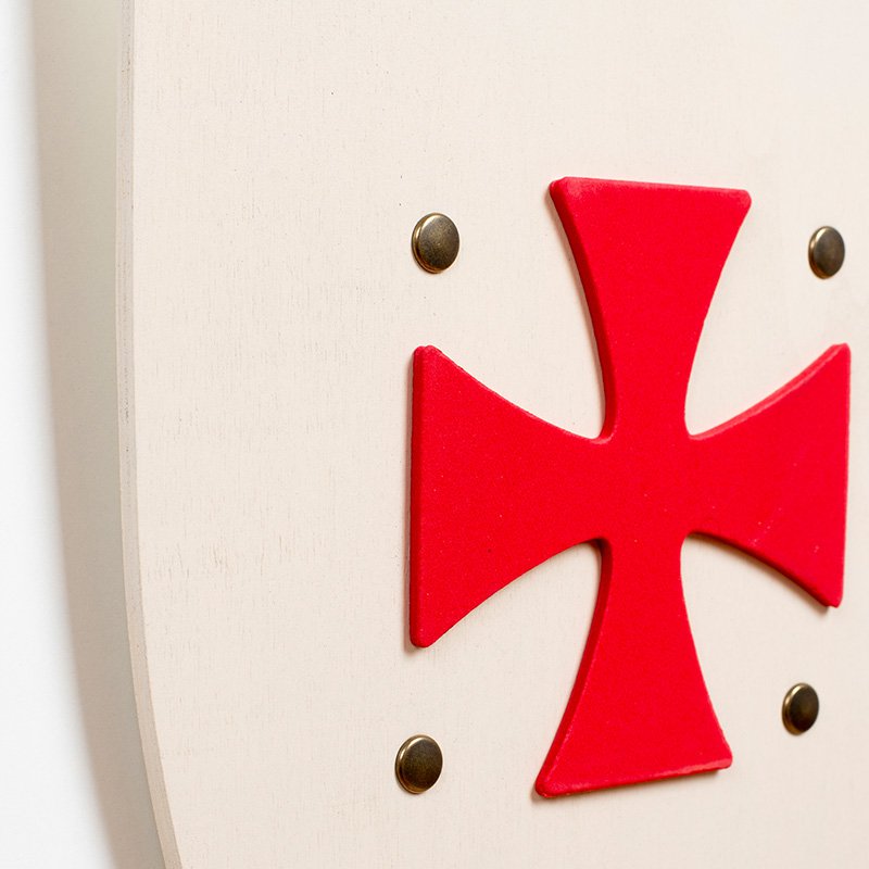 SHIELD HISTORIK TEMPLAR WHITE L - ST598