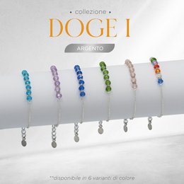Elegant beaded bracelet with Bohemia crystals in a variety of colors including blue, gold, sky blue, silver, rose, lilac, and green. The bracelet has a versatile and fashionable design suitable for everyday wear.