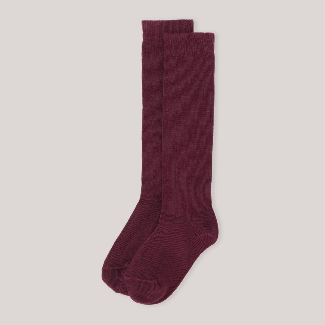 Knæhøje sokker - Vintage Rød - Merlot Rød
