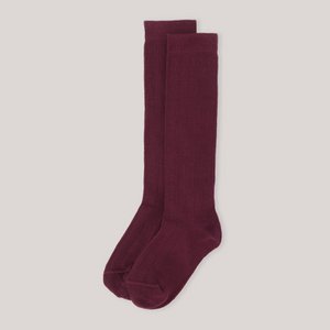 Knee High Socks - Vintage Red - Merlot Red