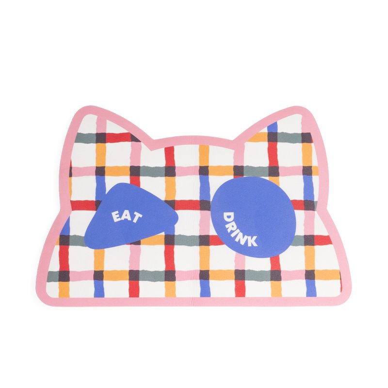 STRIPED ABSORBENT MAT FOR CAT BOWL HF