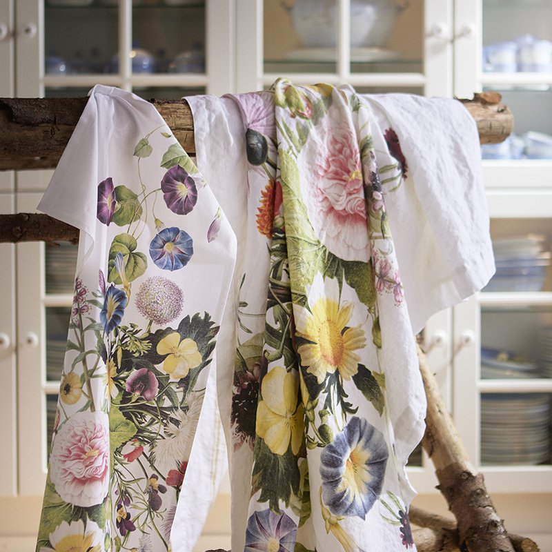 Organic tea towel - Flower Garden