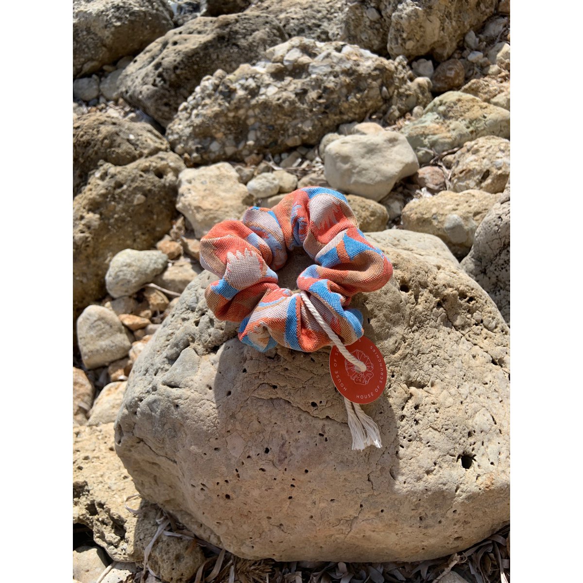 Scrunchie - Summer Flower Jacquard - Recycled
