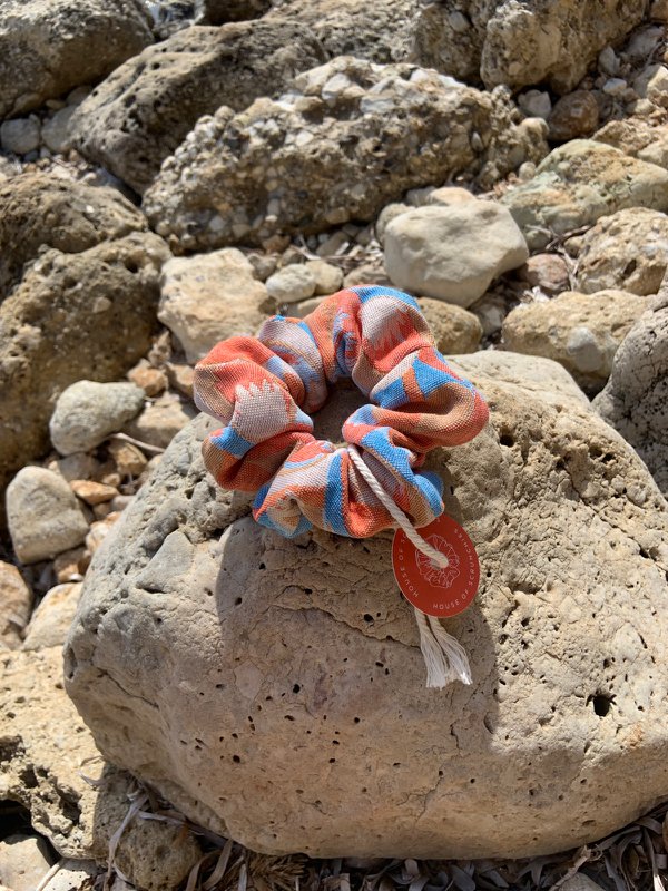 Scrunchie - Summer Flower Jacquard - Recycled