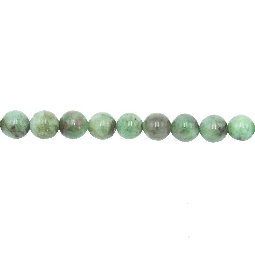 Smaragdfaden – 10 mm Kugelsteine