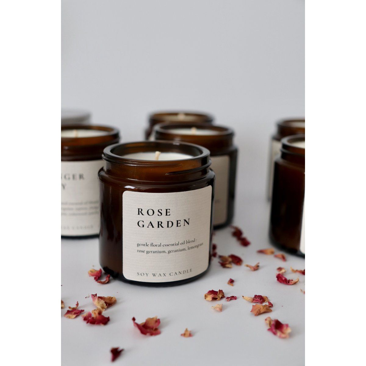 Rose Garden, natural soy wax candle with essential oils