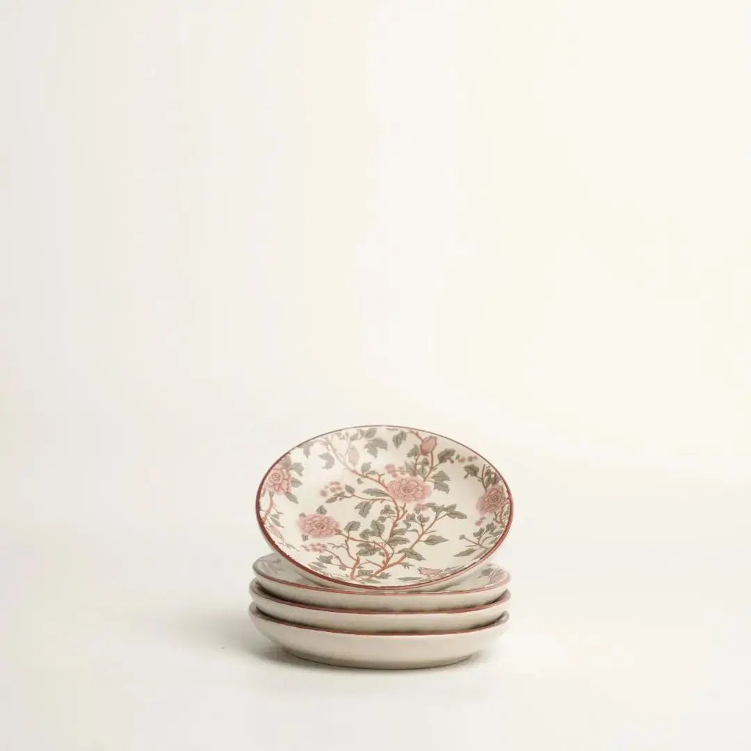 Dinner Plate | Handcrafted Serving Floral Peony | Stoneware
