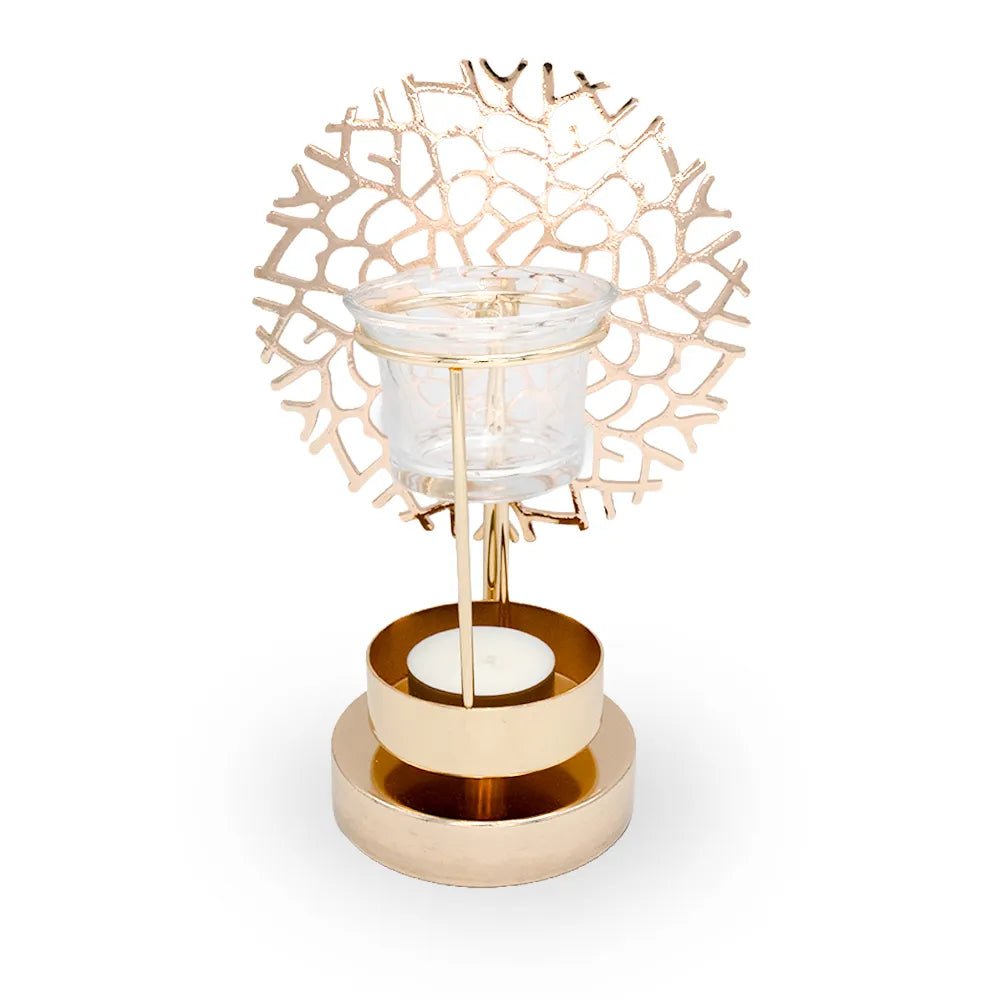 Golden coral perfume burner