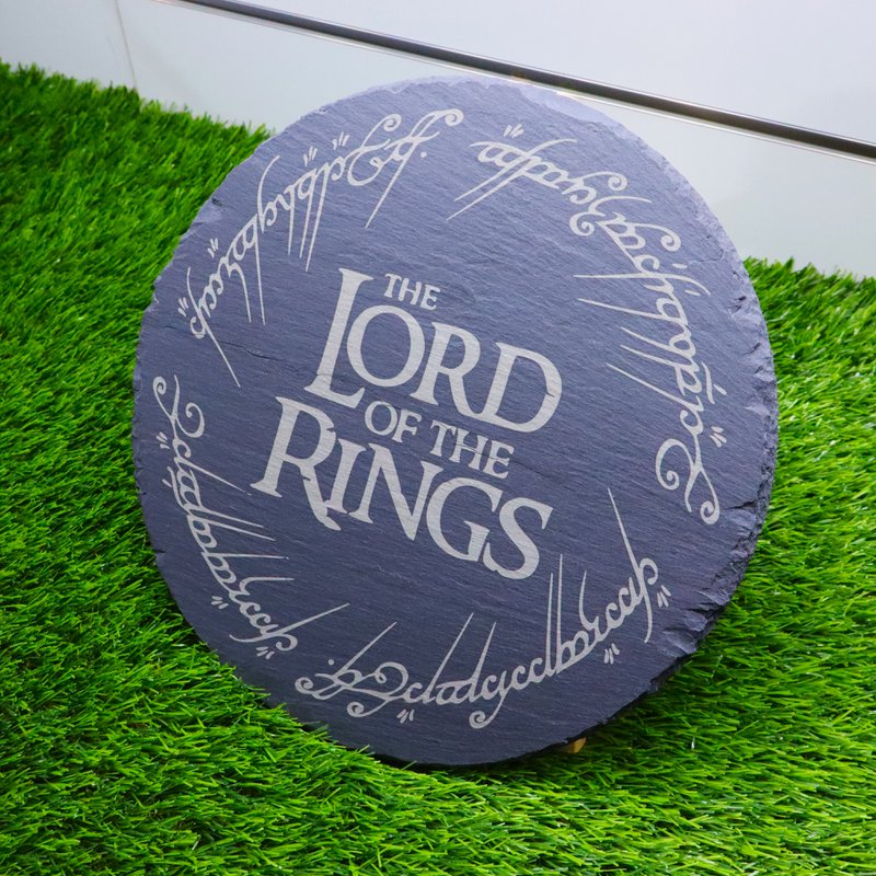 Logo Premium Logo Logo Slate serwingowe, wystrój kuchni, Lotr Tolkien House Parming