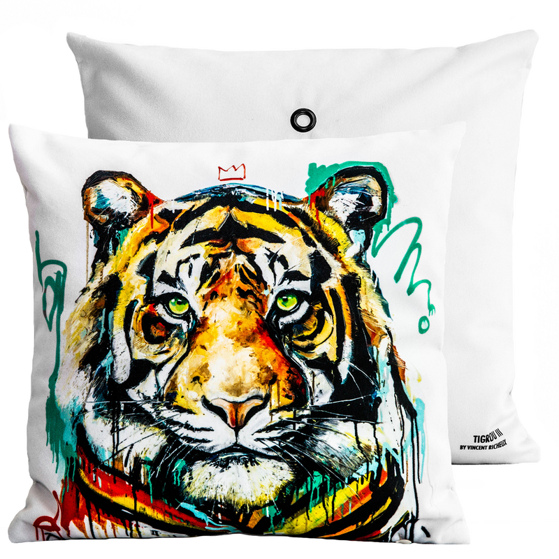 Cojín de terciopelo Tigger III de Vincent Richeux
