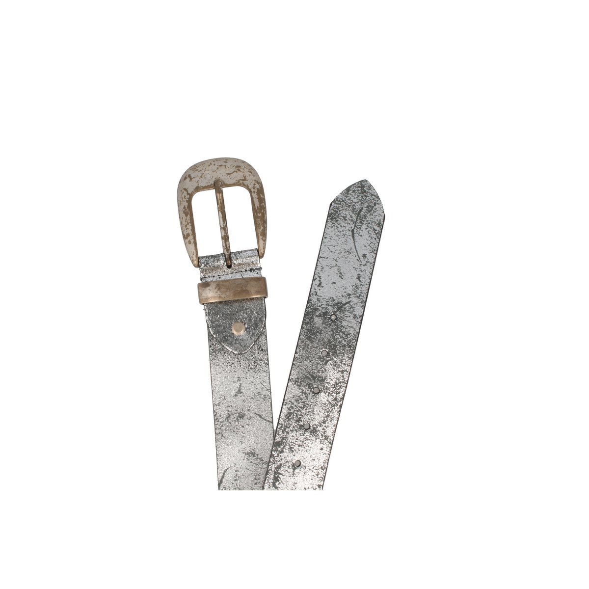 Riem dames leer briljanten breed titanium