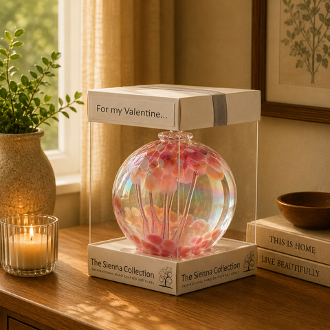Valentijnsdagcadeau Spirit Ball 10 cm - Pastelroze