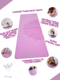 DIYogi™ PURPLE YOGA MAT - MANDALA