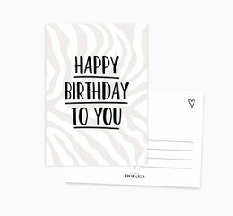 Ansichtkaart || Happy Birthday to you