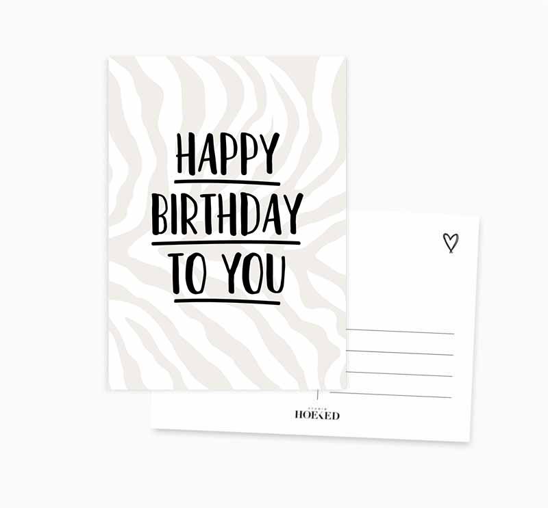 Ansichtkaart || Happy Birthday to you