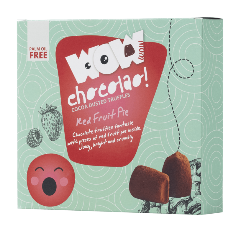Red Fruits Pie Chocolate Truffles XL Box 250g | Berry Dessert Chocolate