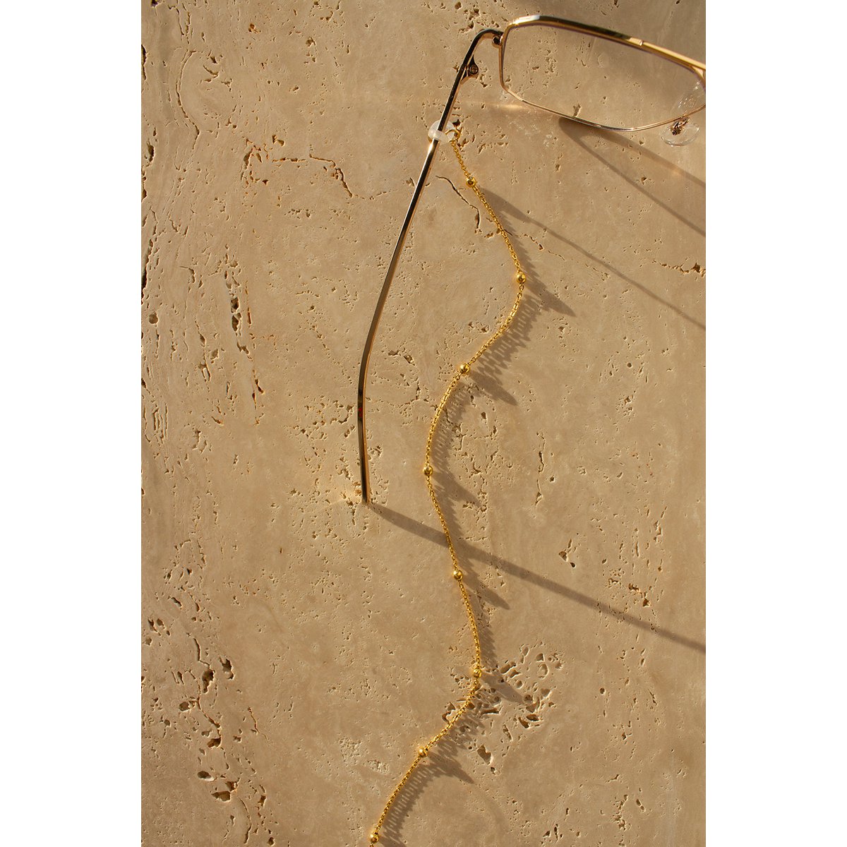 Cadena de gafas Ball Gold
