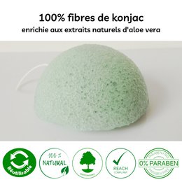 Natural Konjac Sponge for the Aloe Vera face