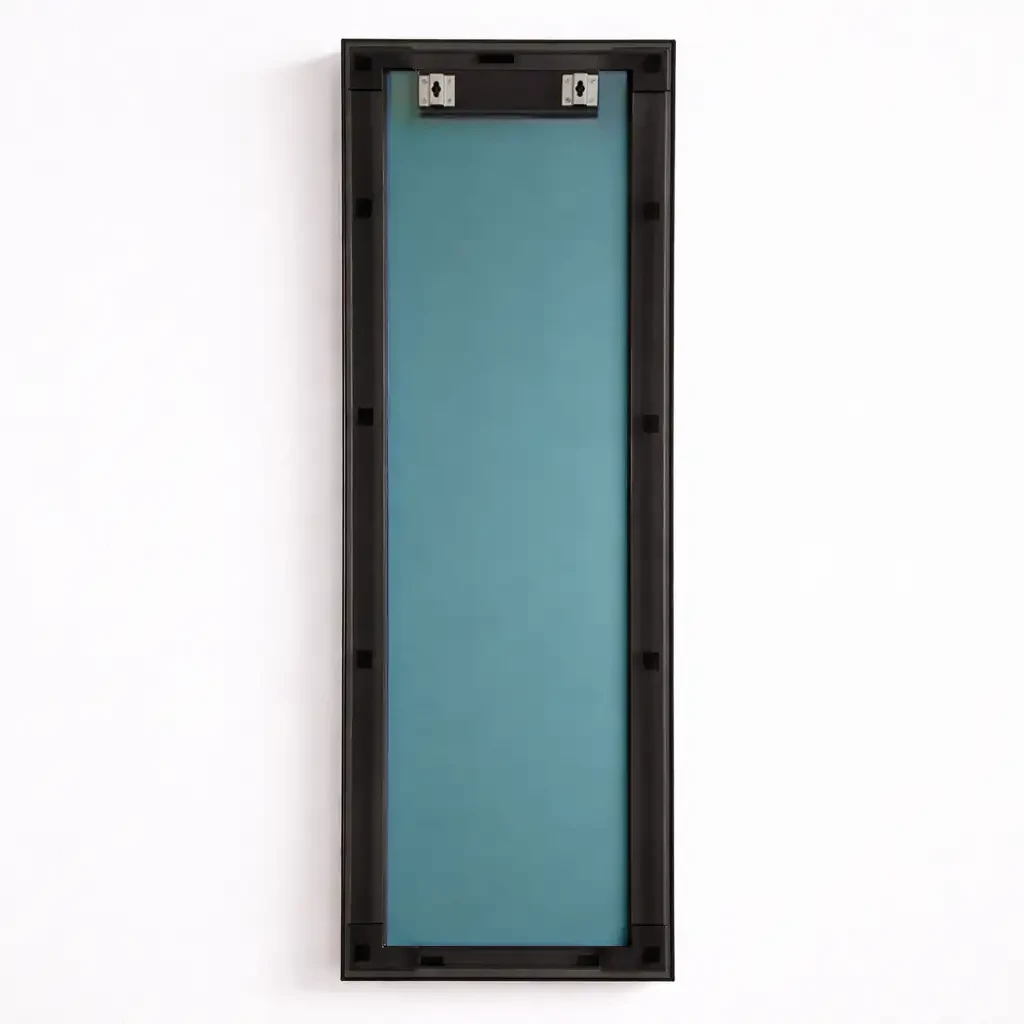 Passpiegel Zwart 40x135 cm – Transparant Plexiglas Frame - Modern Design