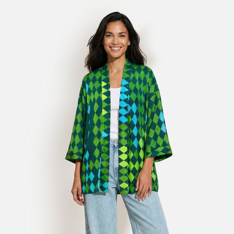 Short kimono, MEDEA, green