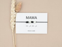 Morse code armband Mama (zilver,rosé goud,goud)