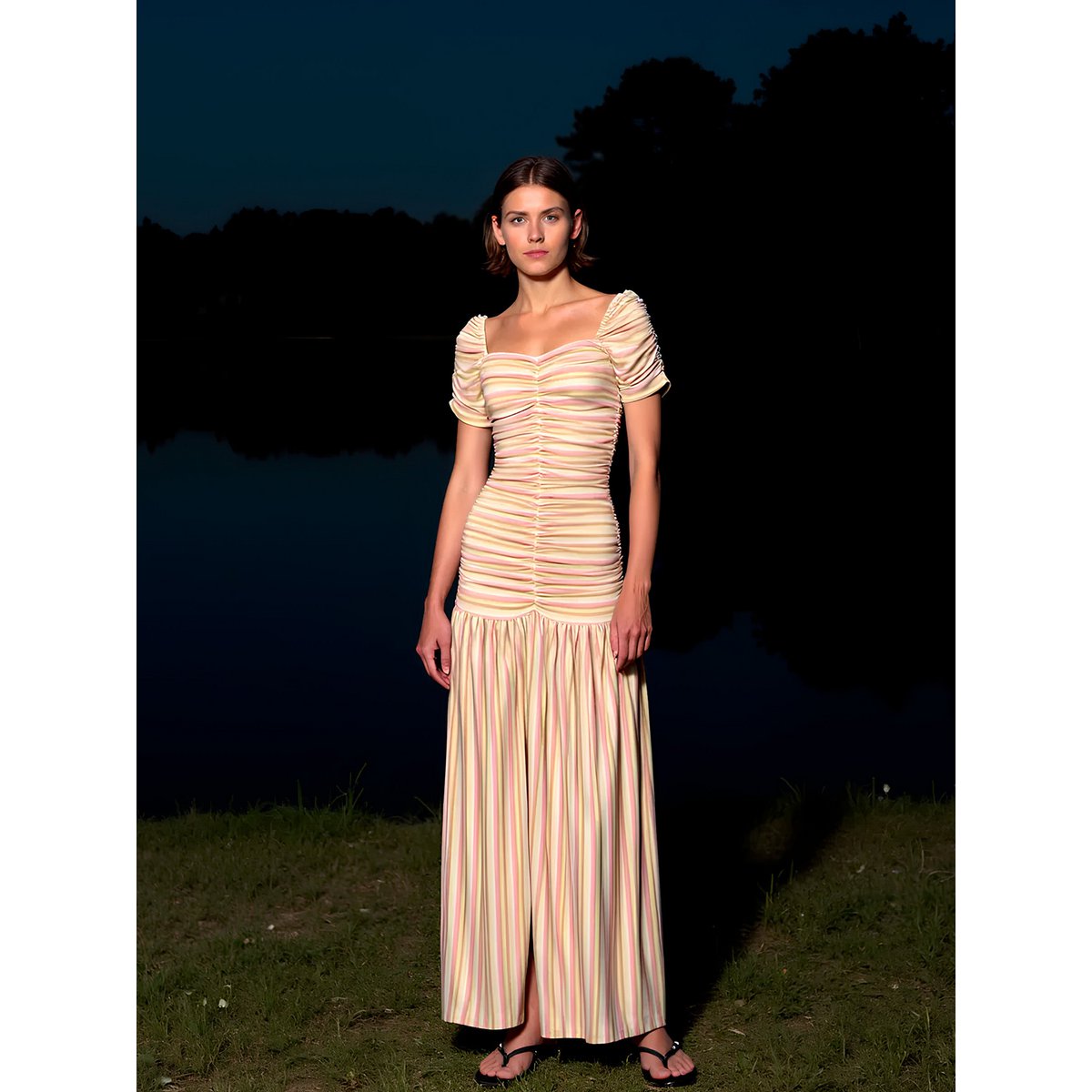 Persephone stribet kjole