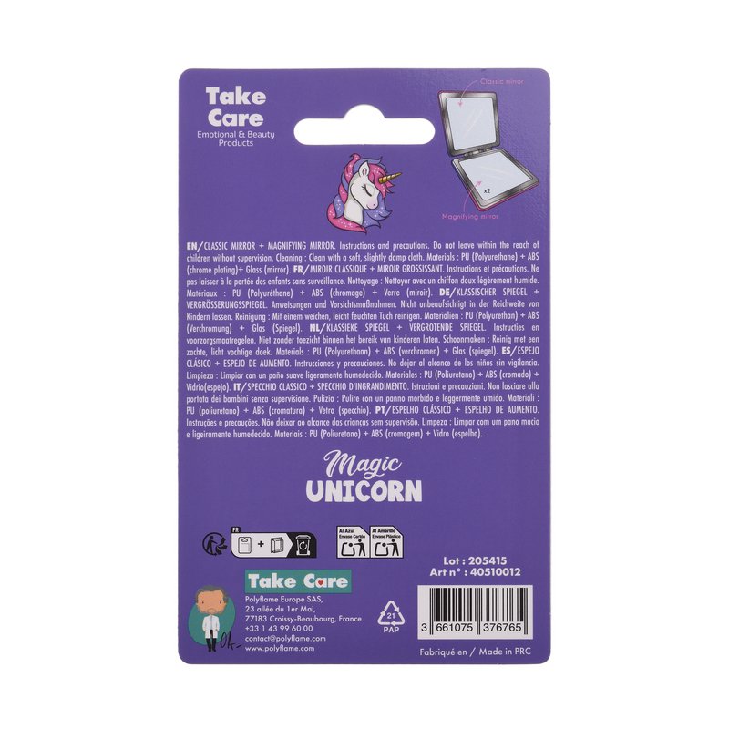Unicorn pocket mirror