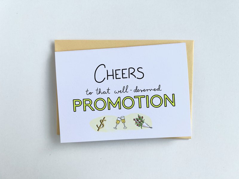 Biglietto d'auguri per la promozione - Saluti a quella meritata promozione