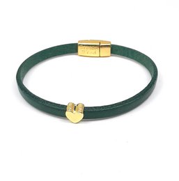 Cuore Semplice Spremere placcato oro 24K